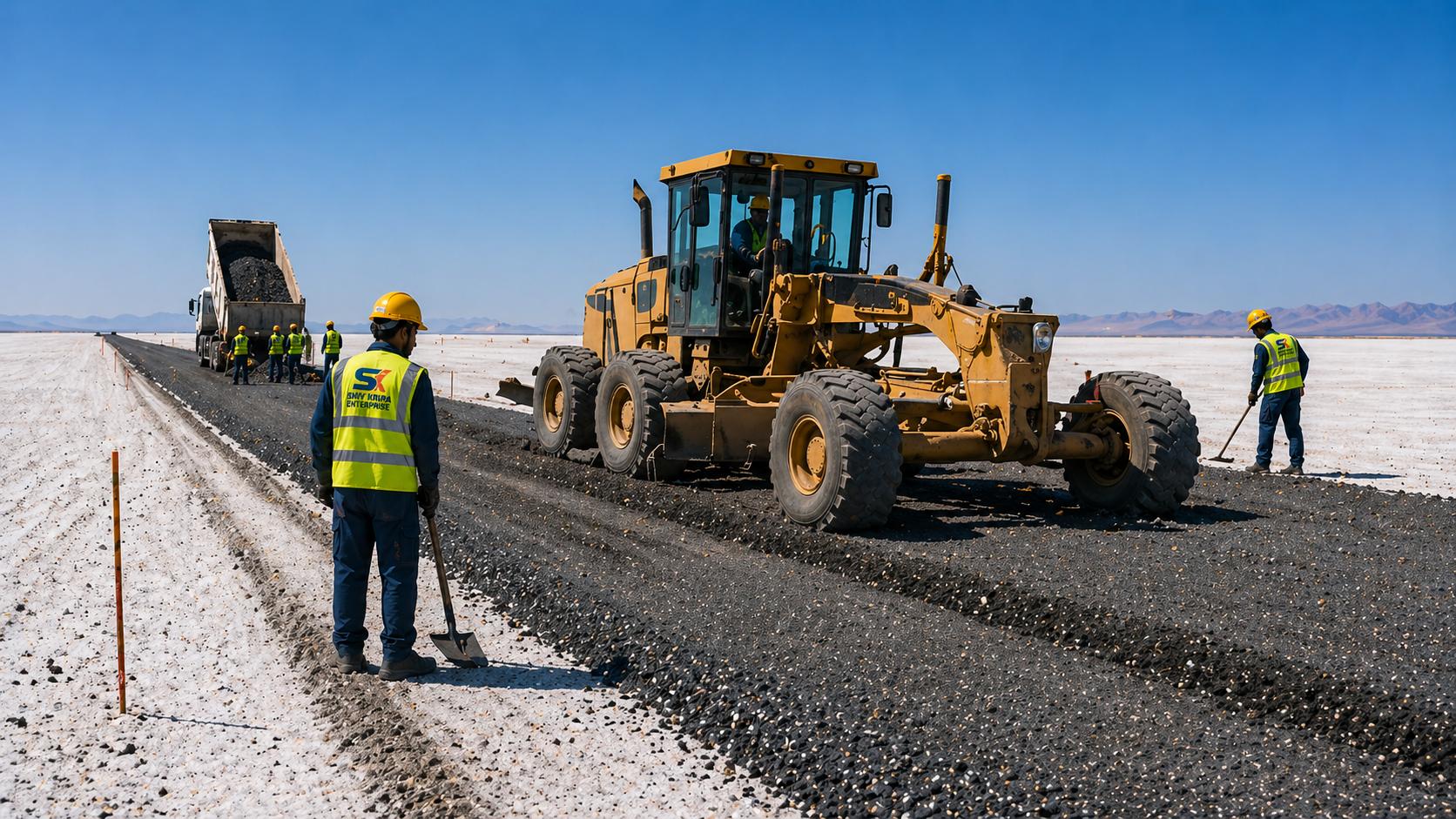 Asphalt laying operations